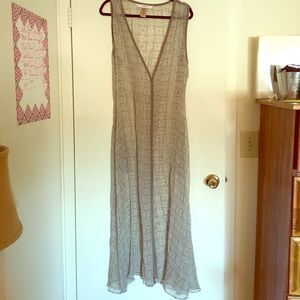 swimsuit coverup. elegant, sheer, maxi length